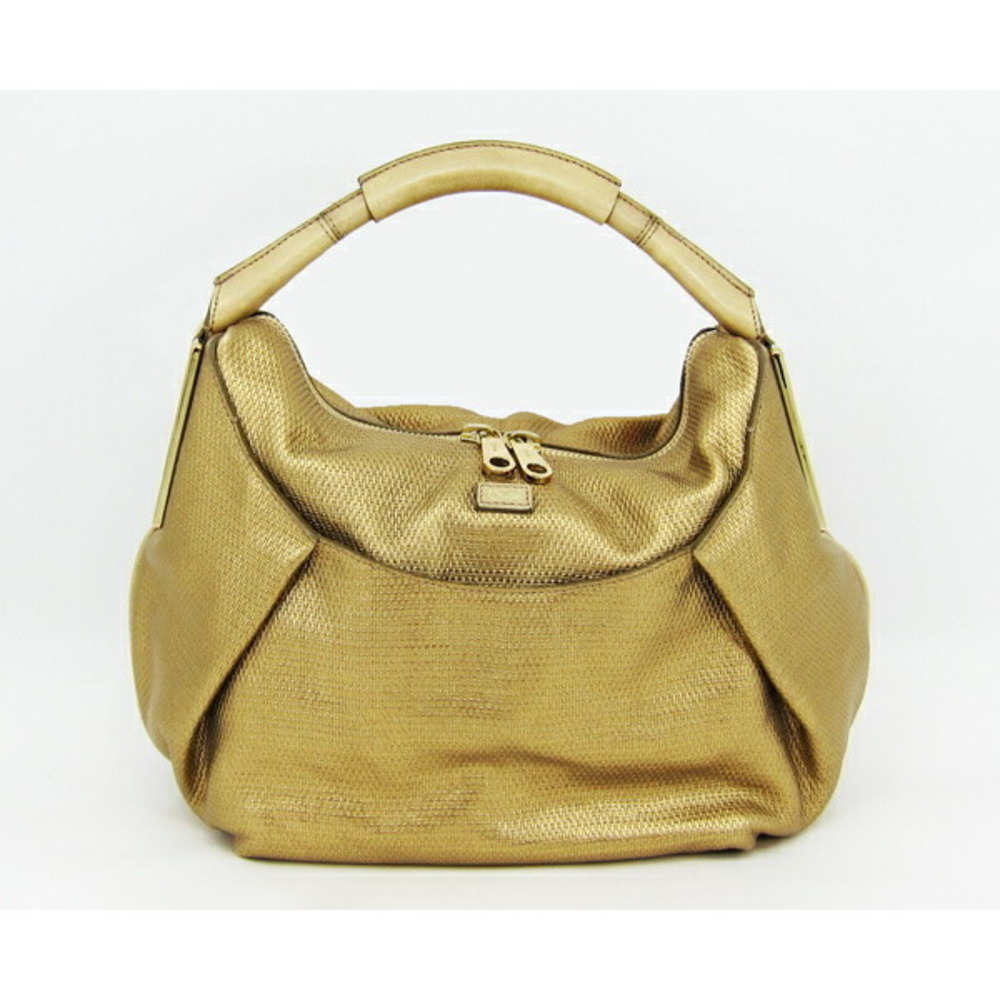 Chloe Heloise Leather Handbag Metallic